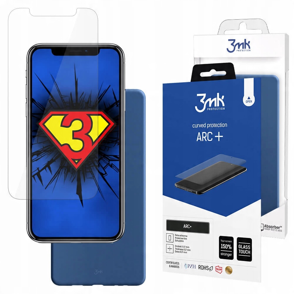 

Etui Blue Case 3mk + Folia na ekran iPhone X / Xs