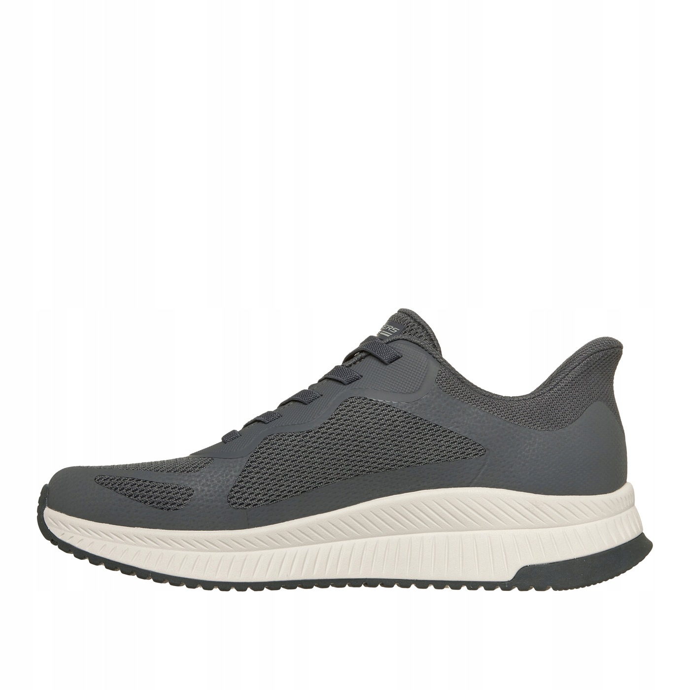 Pánské boty Skechers Slip Ins Bobs Sport Squad Chaos 4 Nazouvací Šedé 42