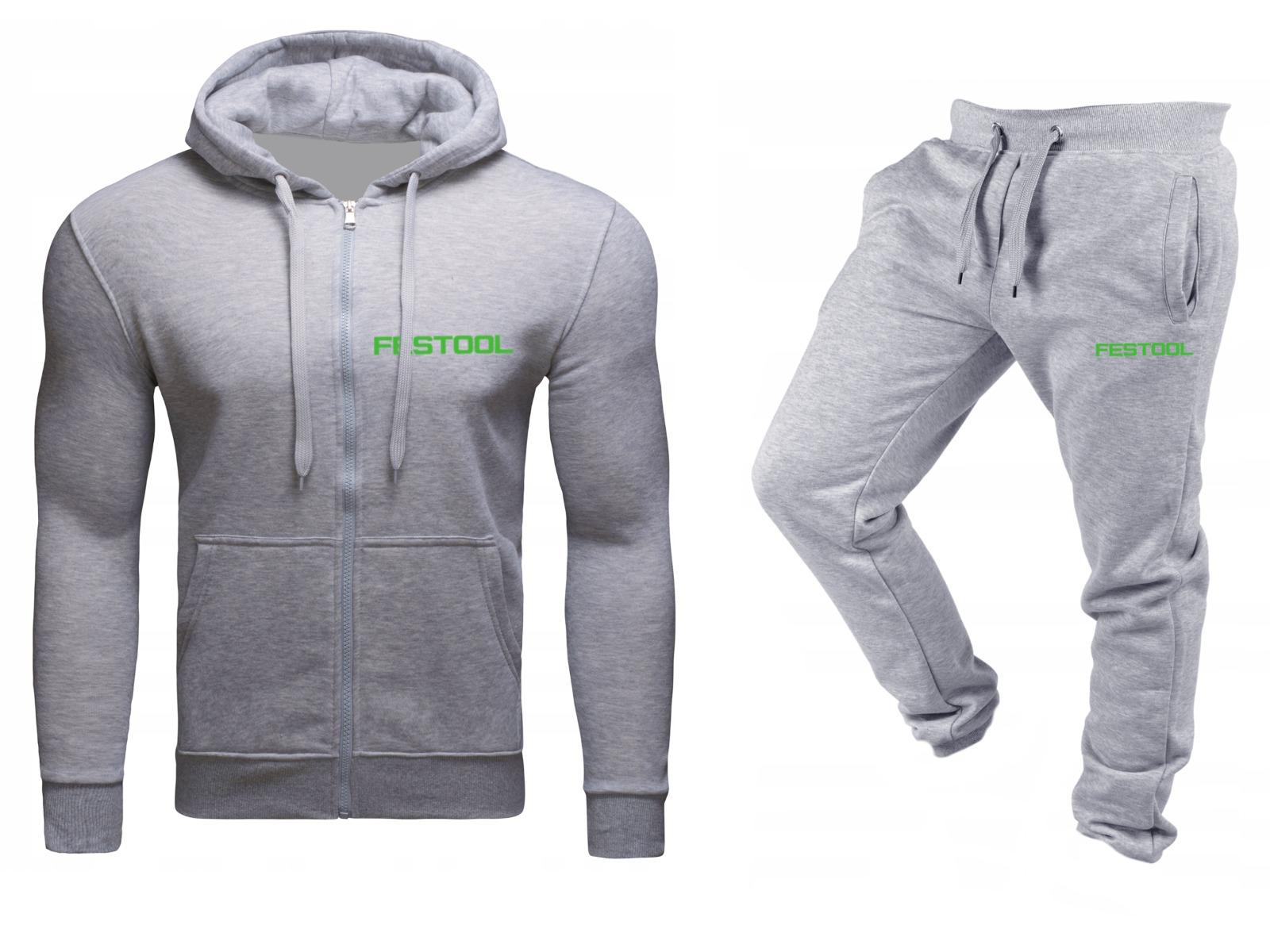 Teplákovka Festool Tepláková Souprava zipem šedá, velikost M