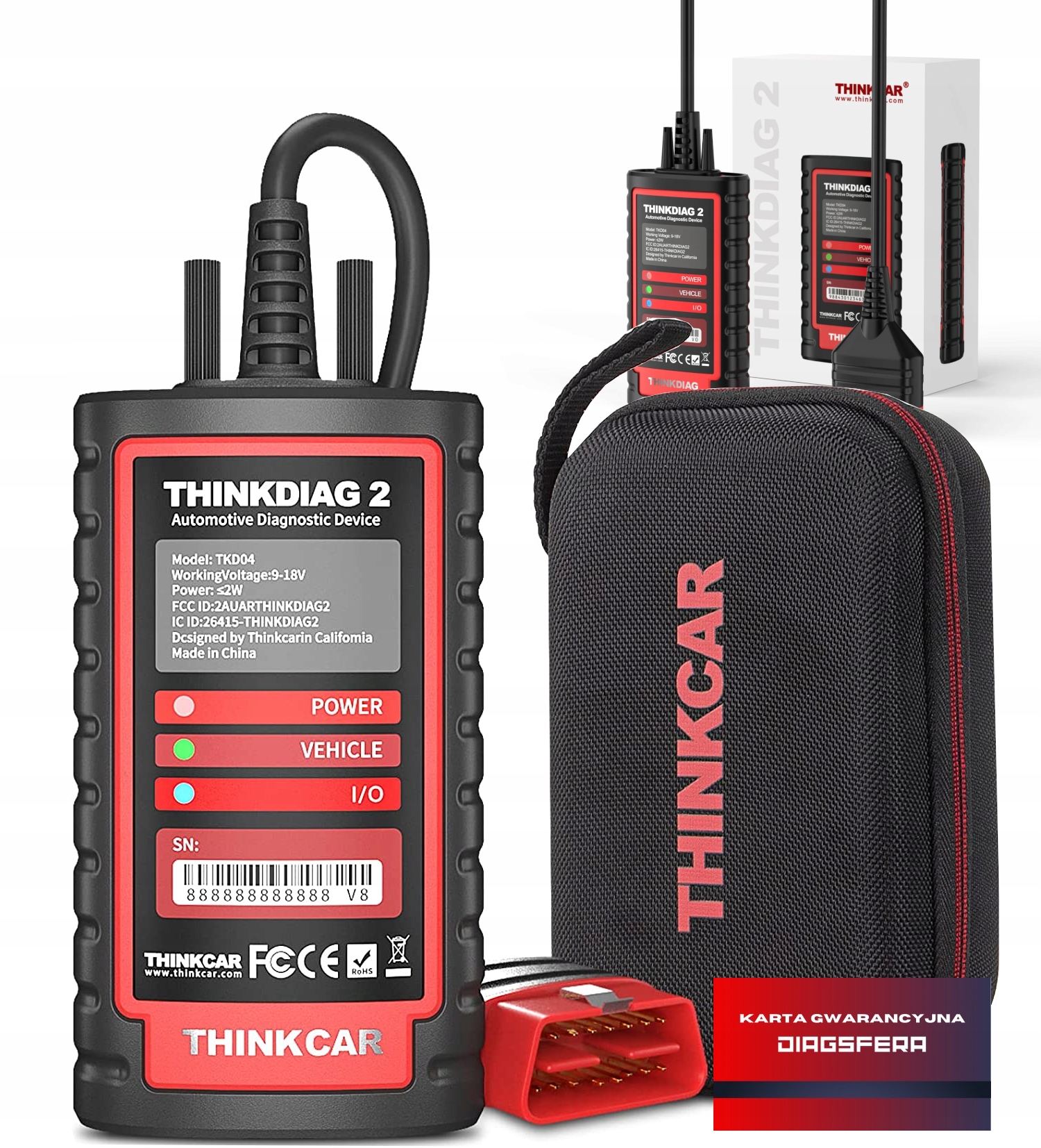 Diagnostický Nástroj Thinkdiag 2 Thinkcar OBD2 Full 2026 Poľština Can-fd