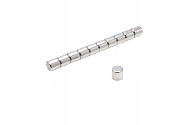 

Magnes Neodymowy Walcowy Mw 6x6 mm N38 50 szt.