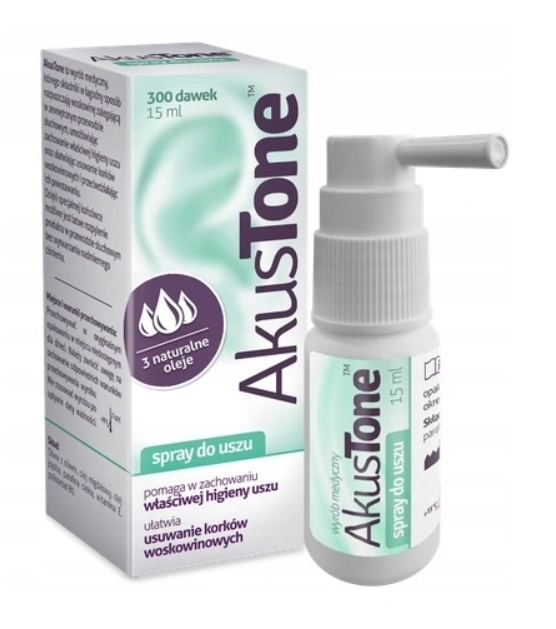

Akustone Spray Do Uszu Higiena Uszu 15ml