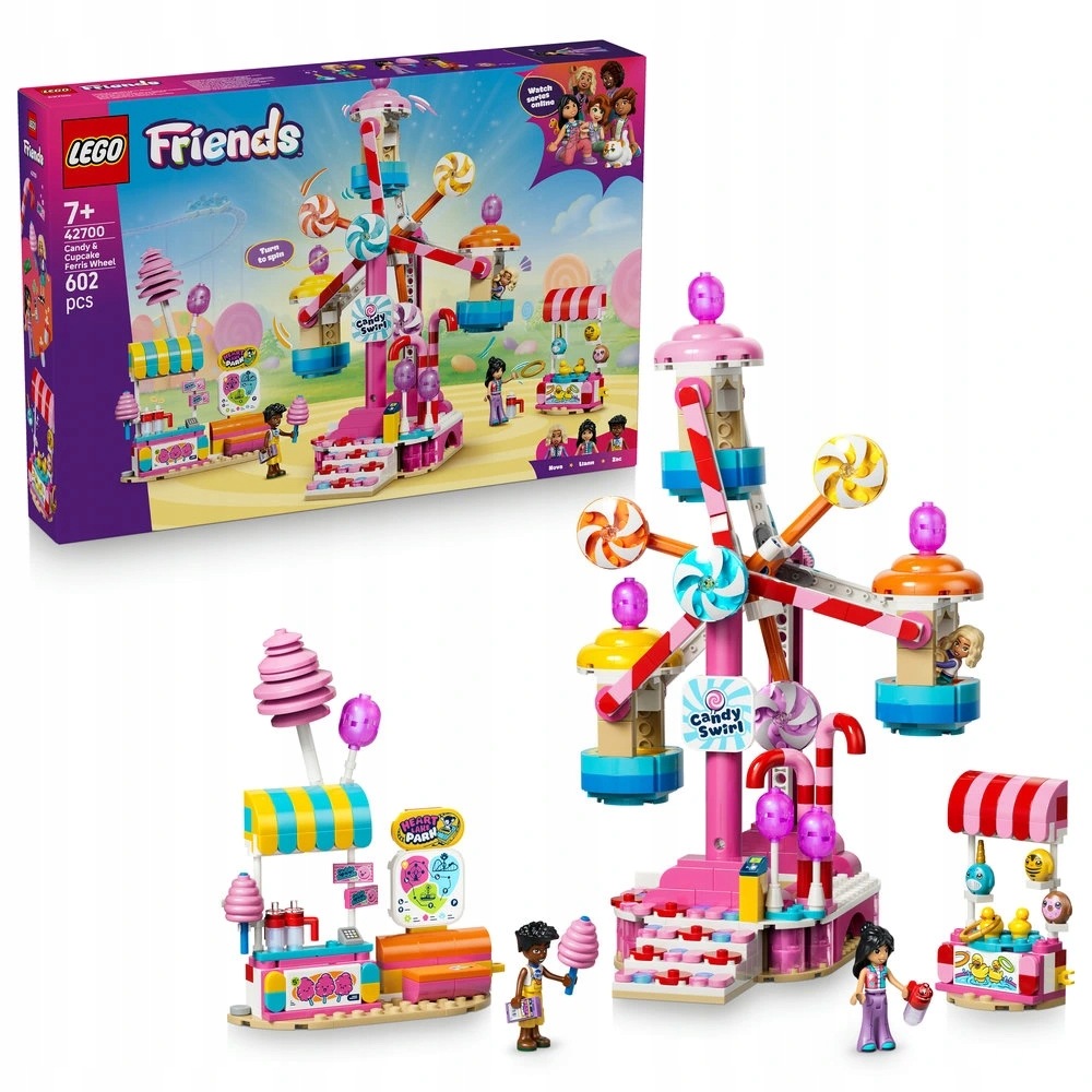 Lego Friends 42700 Kolotoč se sladkostmi a cupcaky