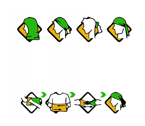 BANDANA CHUSTA BANDAMA SZAL KOMINIARKA CIEMNE MORO Cechy dodatkowe brak