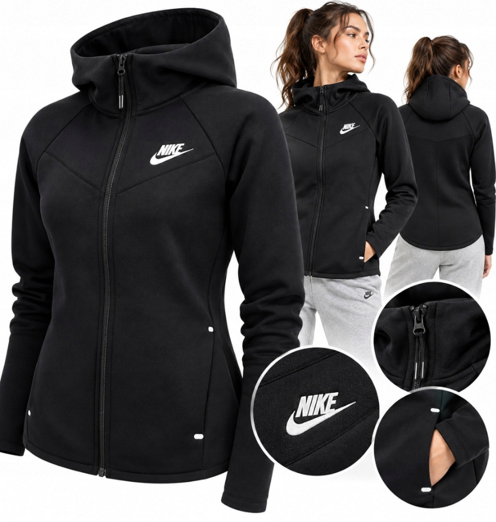 Dámská Mikina Nike Tech Fleece Windrunner Podzimní jaro BV3455-010 vel. M