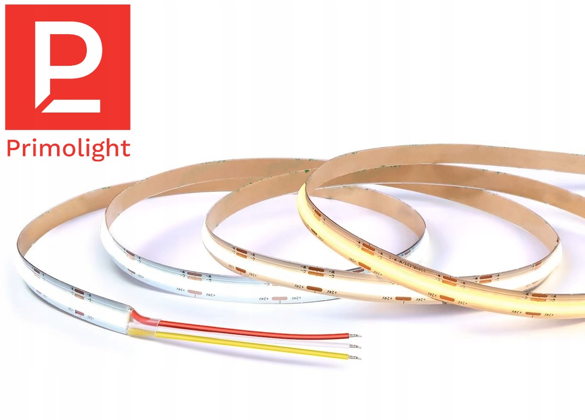 Led pásek Cob Cct 24V 7+7 W/m 2700-6500K 624LED/m Neon IP20 Silný 10 mm 10 m
