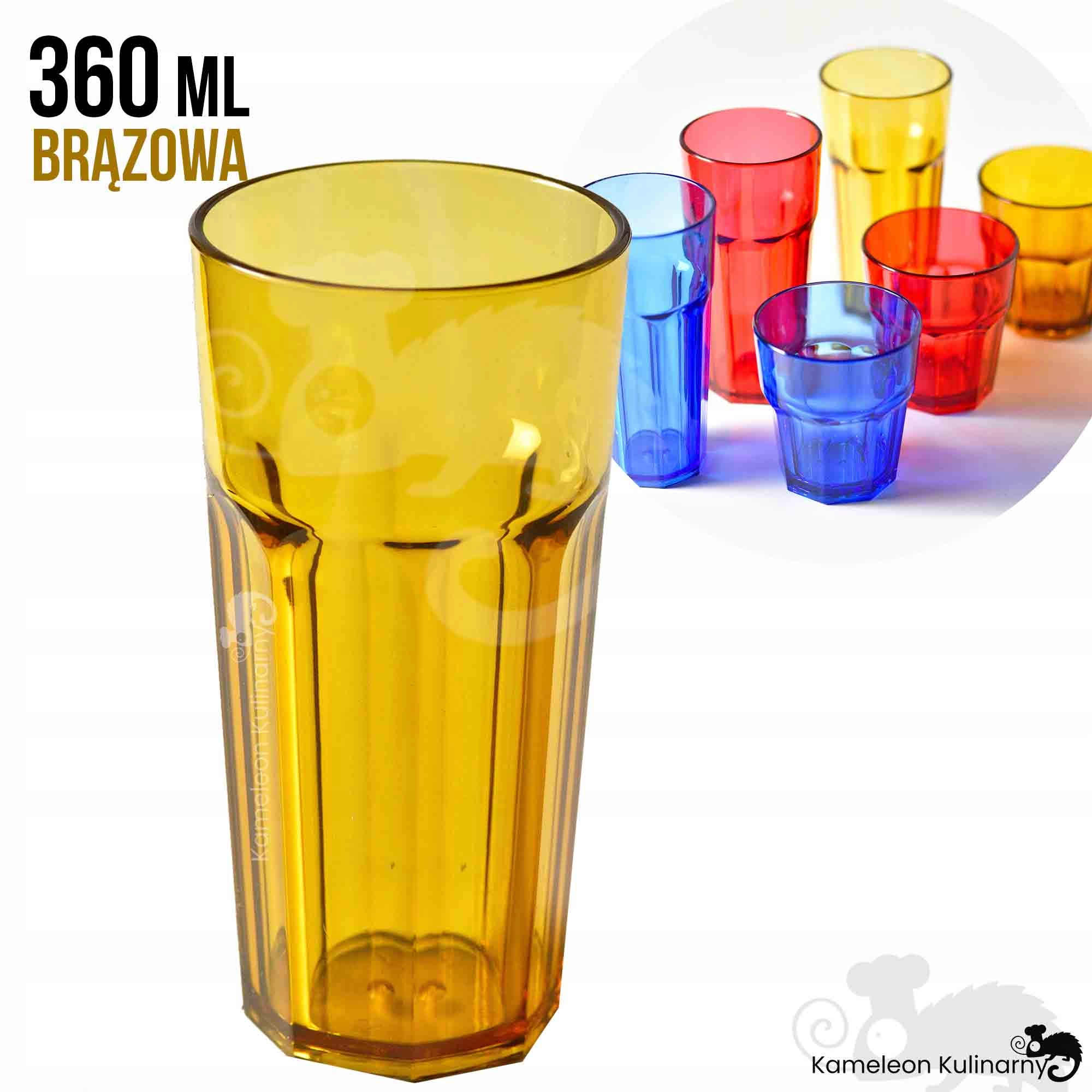 SZKLANKA Z POLIWĘGLANU nietłukąca BRĄZOWA 360ml EAN (GTIN) 5904119222887