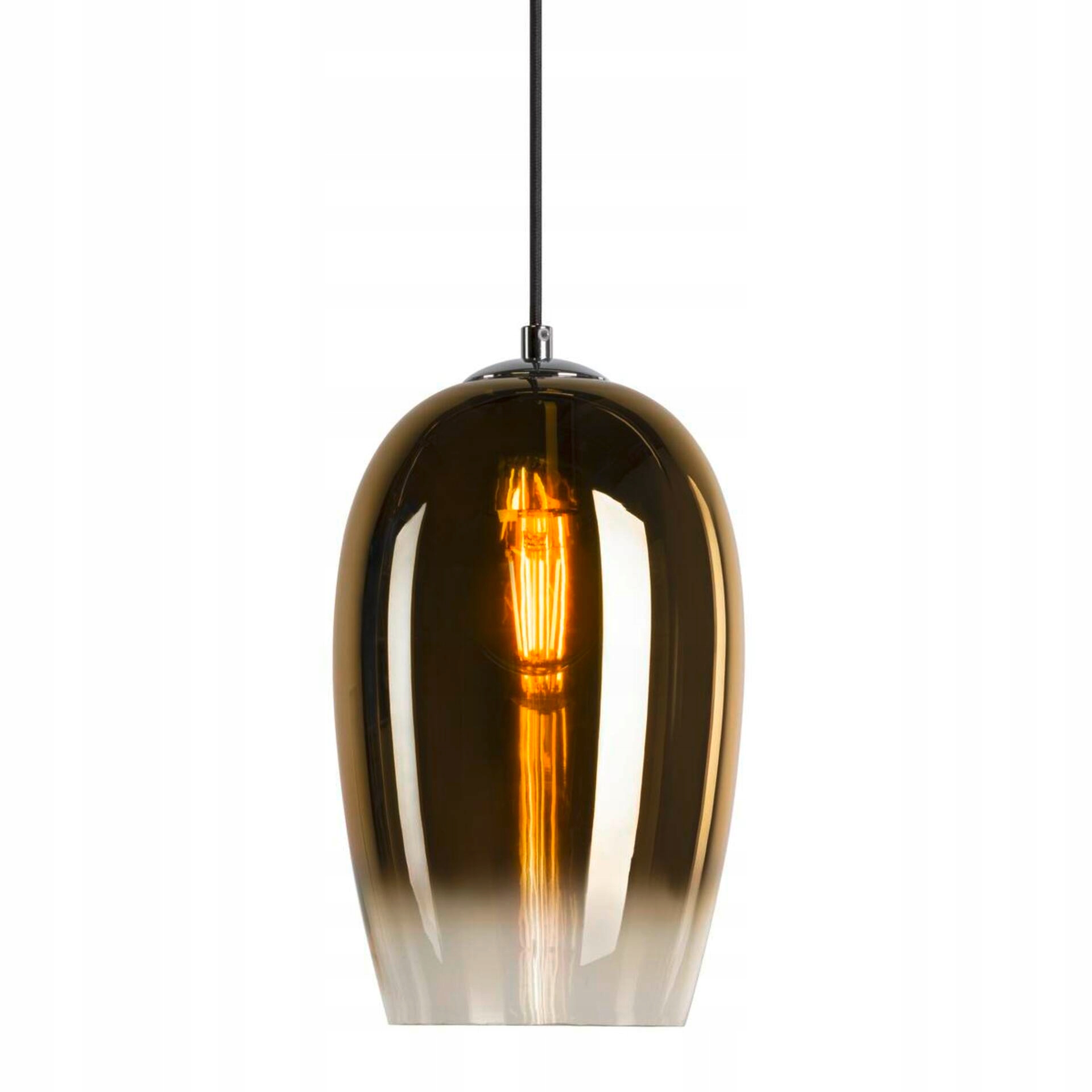 Závěsné svítidlo Slv Pantilo Oval Pd E27 zlaté sklo 285mm
