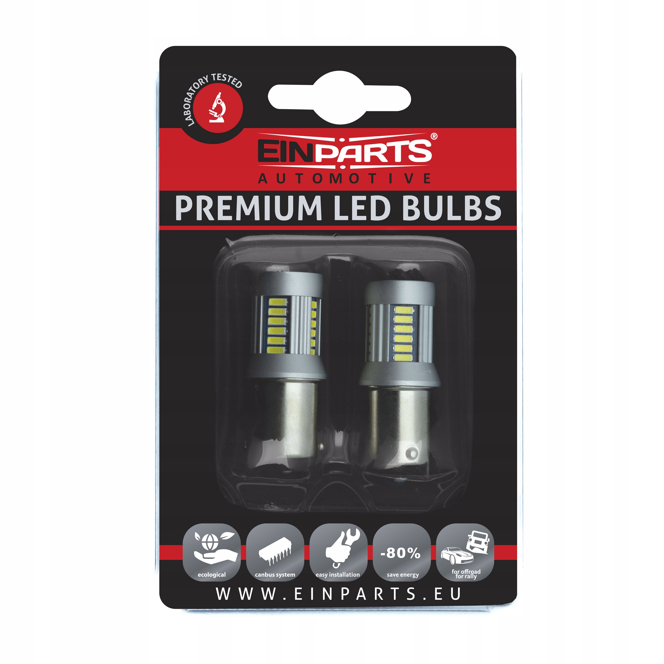 Żarówki Retrofit Led P21W 6000K Zimny Biały BA15S 12V 30xSMD 4014
