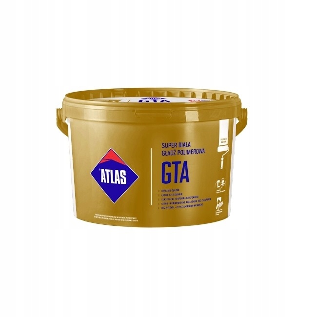 Atlas Gta biała Gładź polimerowa 18kg