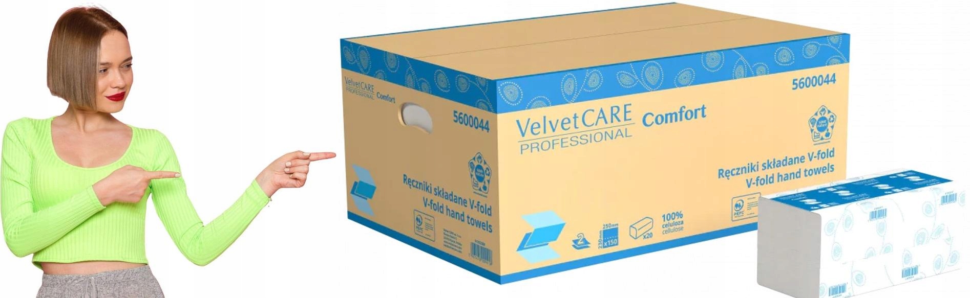 Levně Ručník Zz bílý Velvet 25/23 celulóza 2W [3000]