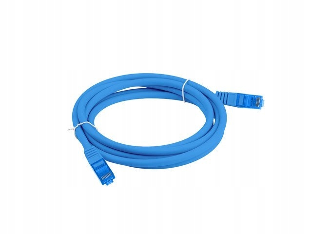 Lanberg Patchcord S/ftp KAT.6A 1M Niebieski Lszh Cca (fluke Passed) PCF6A-1