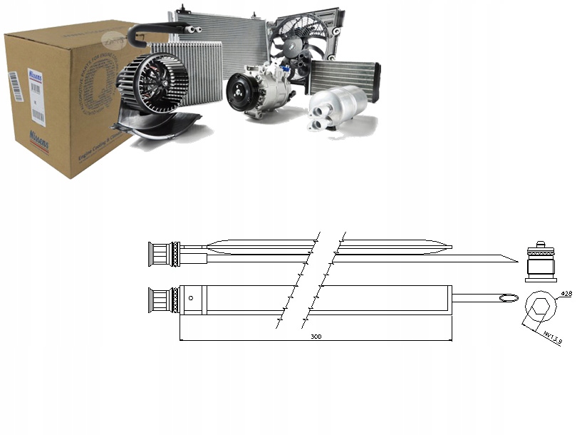 95465 - Осушувач повітря MERCEDES C (C204) c T-MODEL