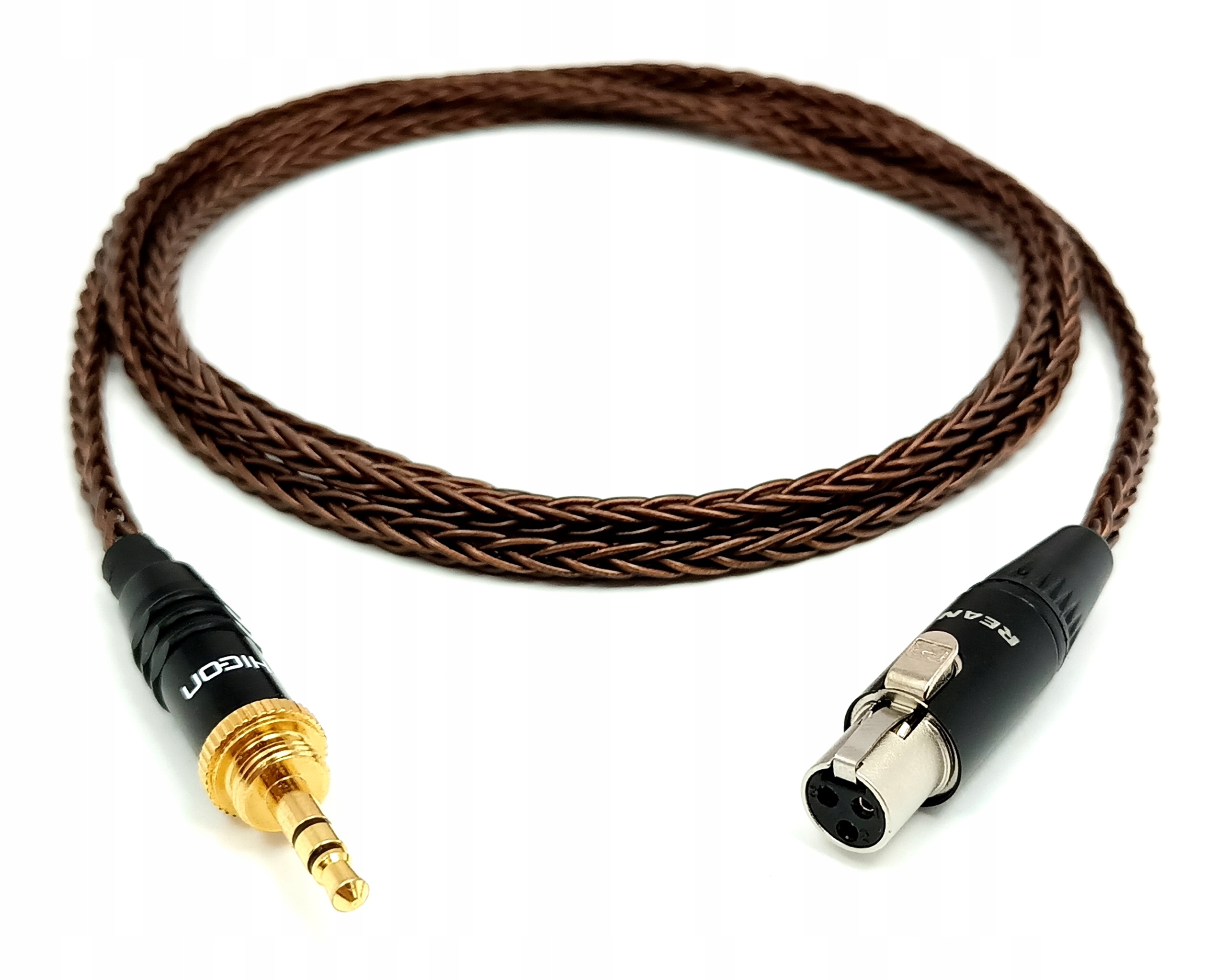 Ručne vyrobený kábel pre slúchadlá Isk HD9999 3,5 mm meď 6N Occ 8 Core 2 m