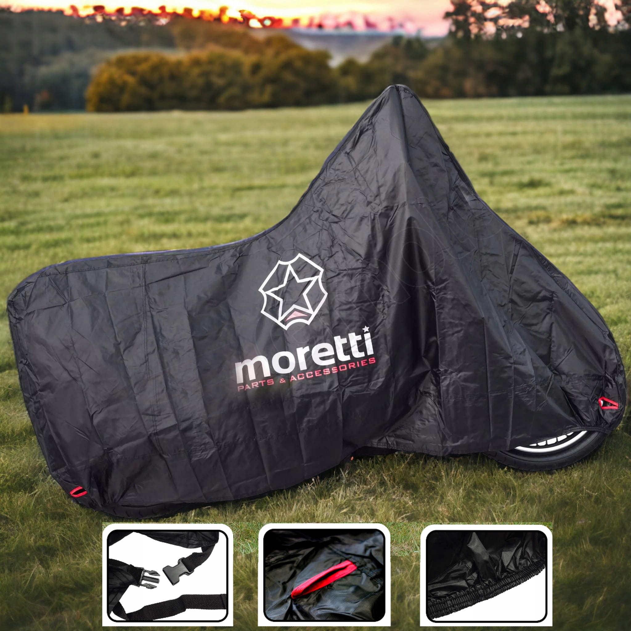 Pokrowiec na motocykl Wodoodporny Przeciwdeszczowy M Producent PROSPEED