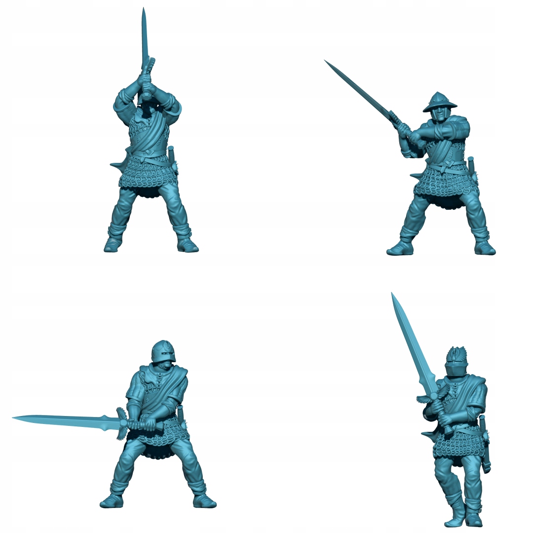 Swordsmen - x1 - Khurzluk Miniatures - Druk 3D - Minifaktura