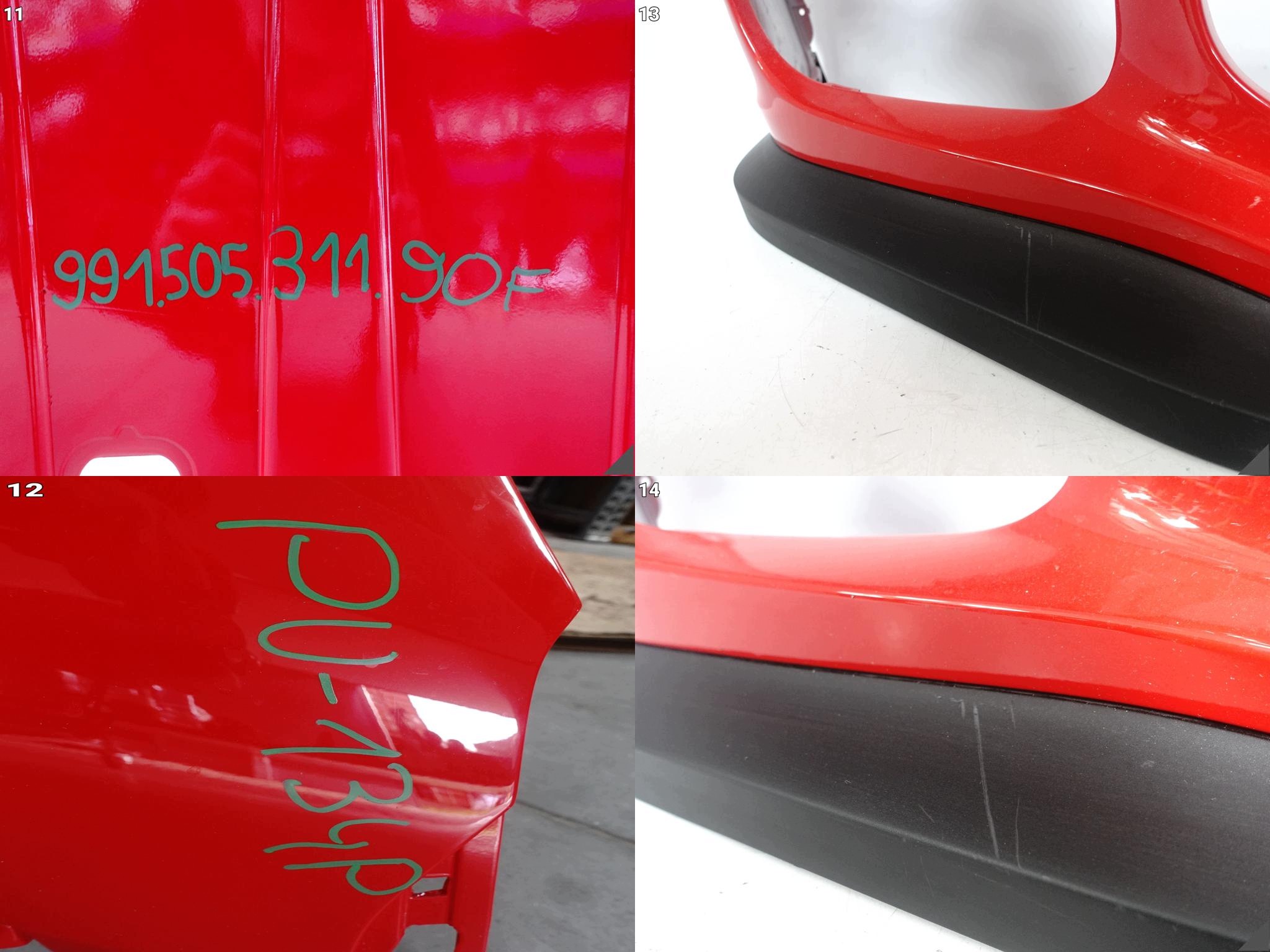 PORSCHE 911 991 GT3 MK1 13-17 bumper BUMPER SPOILER front (PDC/washers)