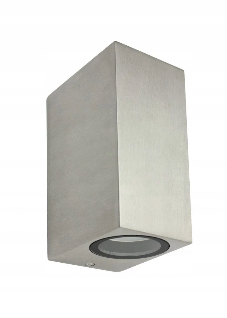 Nástěnné dvojité venkovní zahradní svítidlo šedé shora dolů IP44 Su-ma