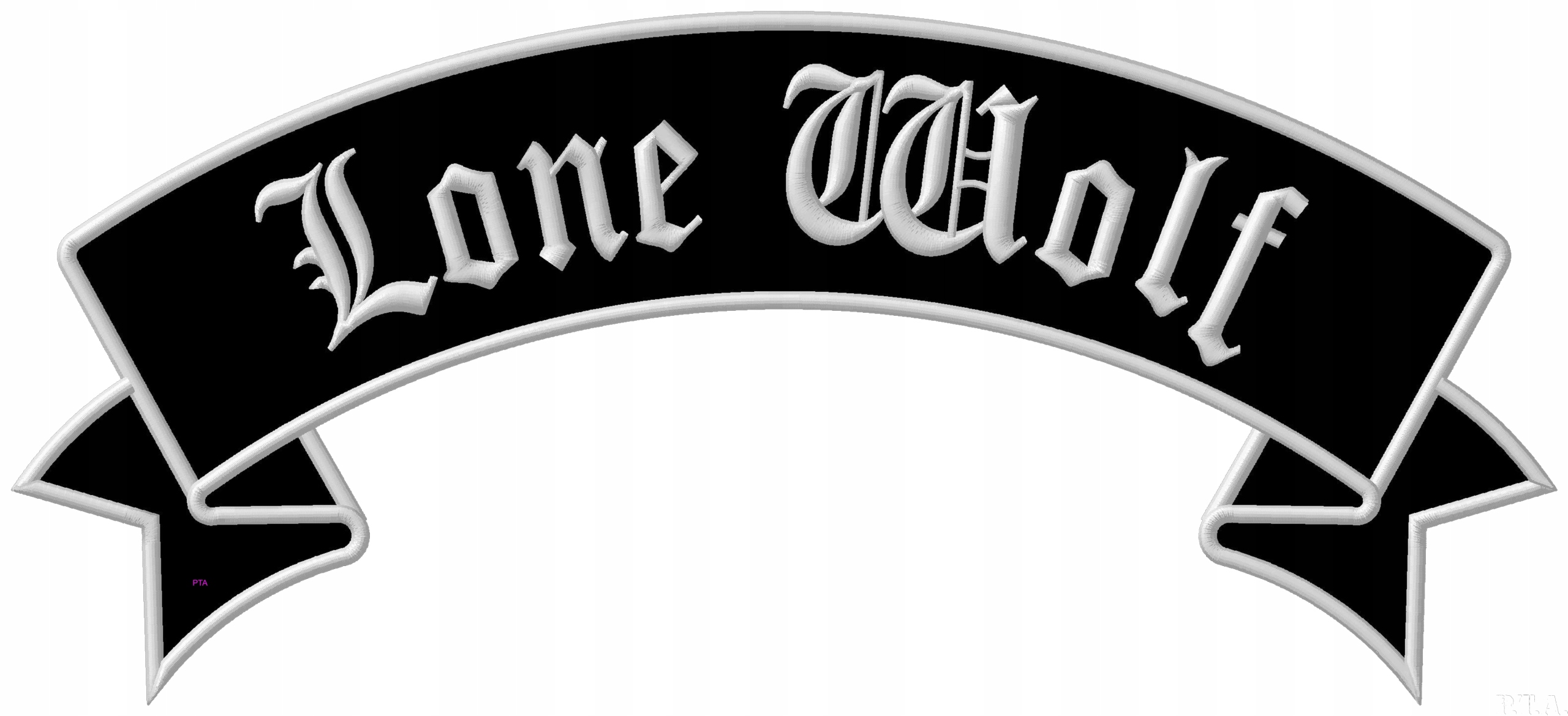 Lone Wolf Rocker Szarfa Góra naszywka termo XL - 0l