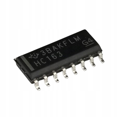 SN74HC163DR czterobitowy licznik synchroniczny, SOIC16 2szt