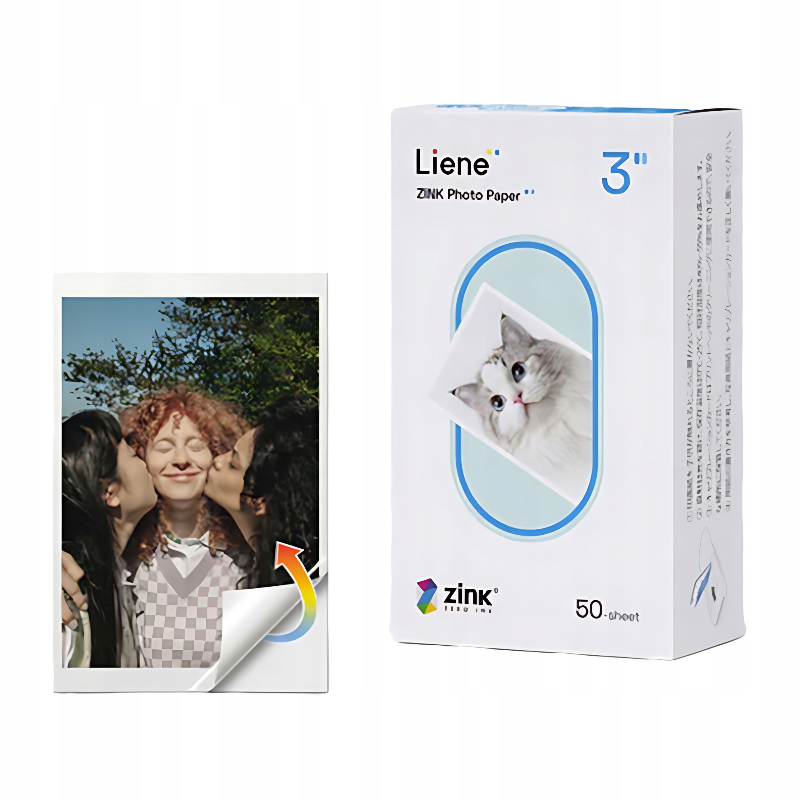 Fotografický papír pro tiskárnu fotografií Liene Pearl 50 Kusů pro fotografie 2x3