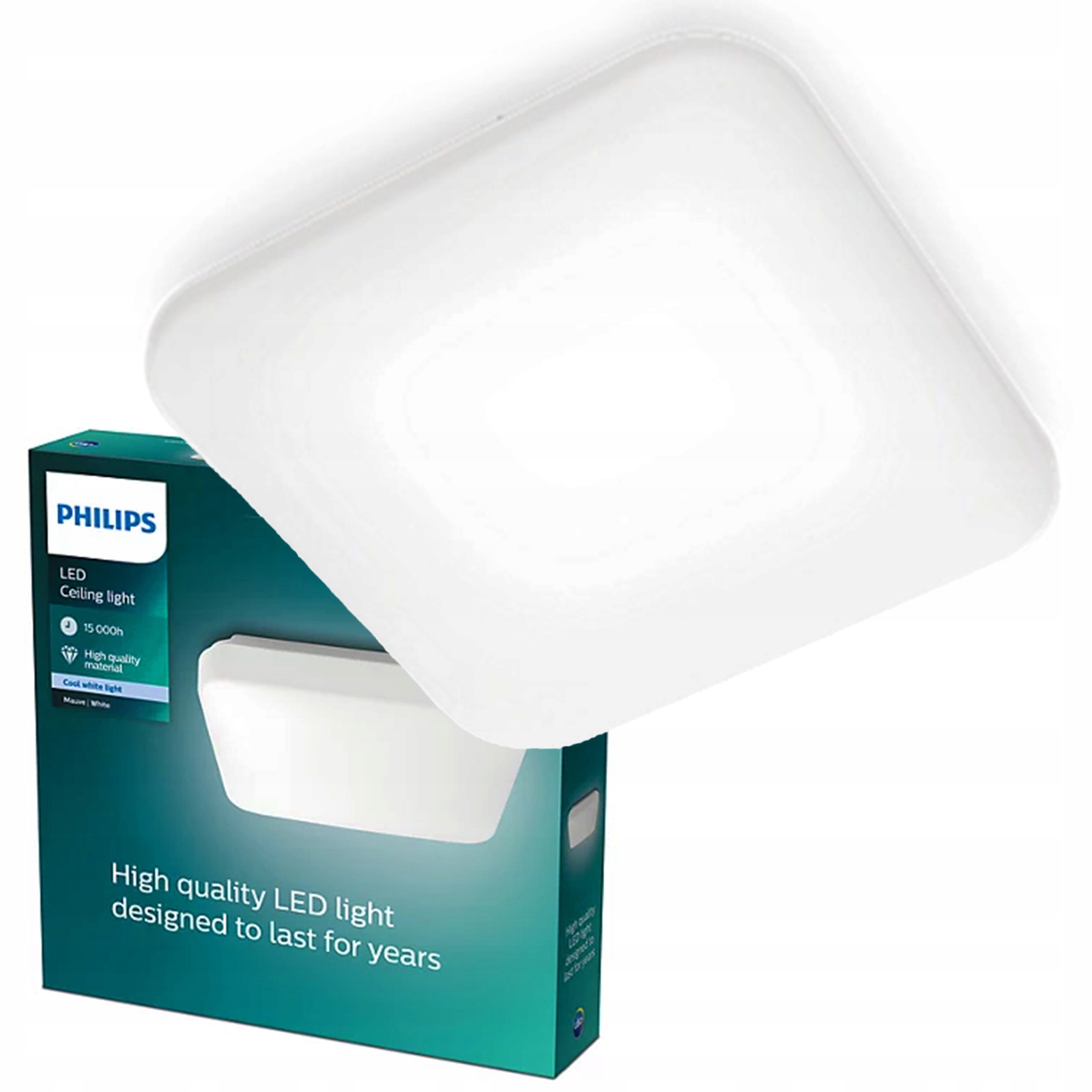 Lampa Sufitowa Plafon Led 17W 2000lm 4000K Biała Mauve Philips