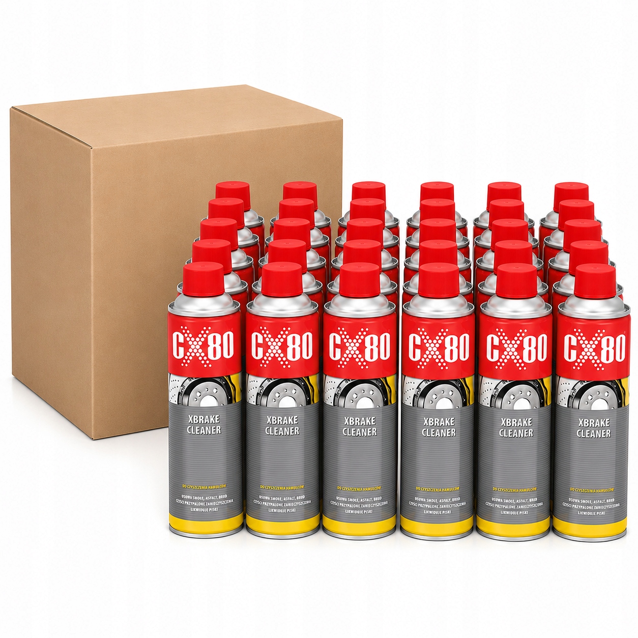 Zmywacz do Tarcz Hamulców Xbrake Cleaner CX80 600ML Karton 24 Szt.