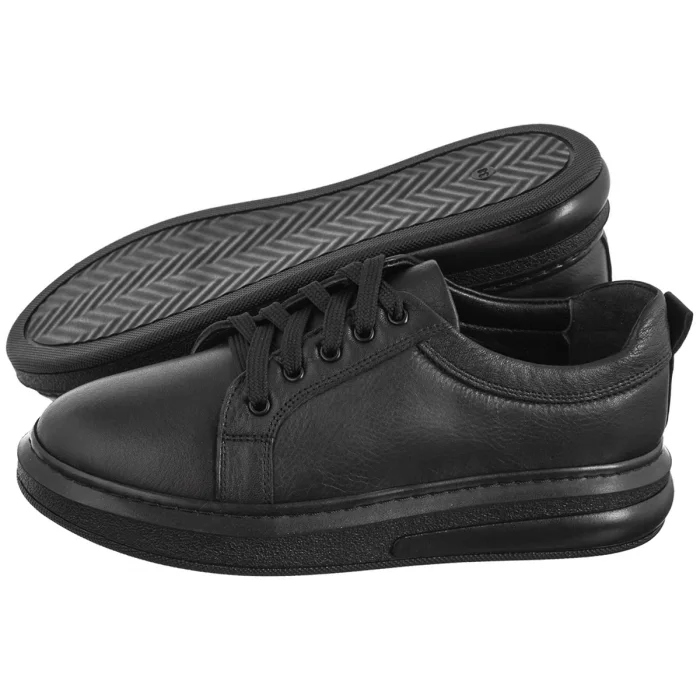 Polobotky Dámské kožené tenisky Venezia černé