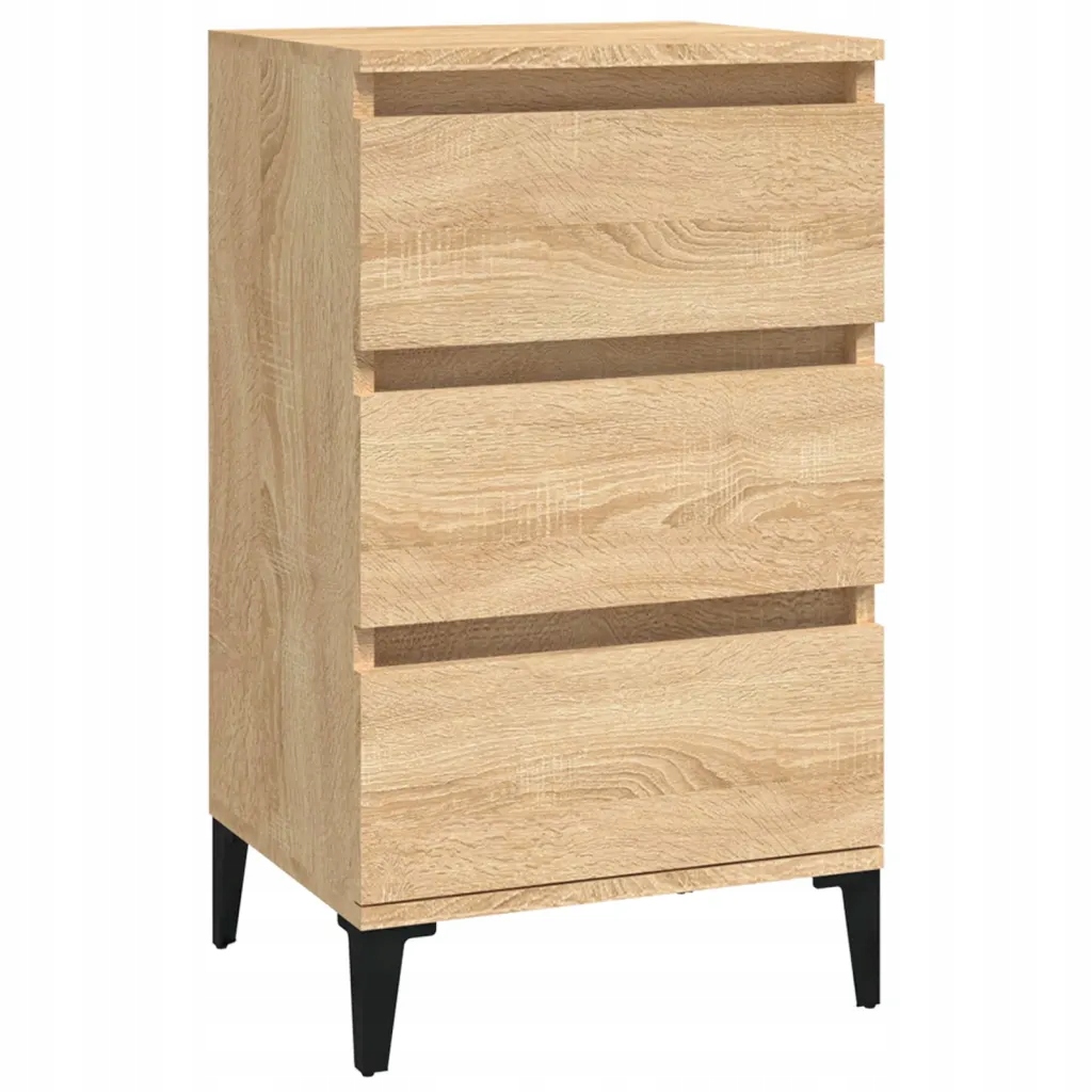 Noční stolek industriální, dub sonoma, 40 x 35 x 70 cm