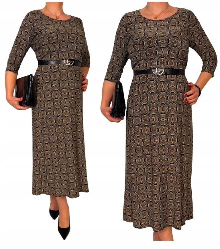 Šaty maxi zeštíhlující elegantní akce 40 42 44 46 48 50 52 54 56