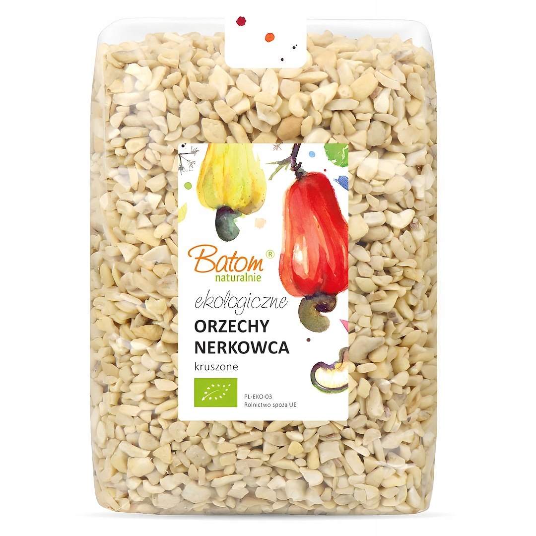 12x Orzechy Nerkowca Kruszone Bio 1 kg Batom