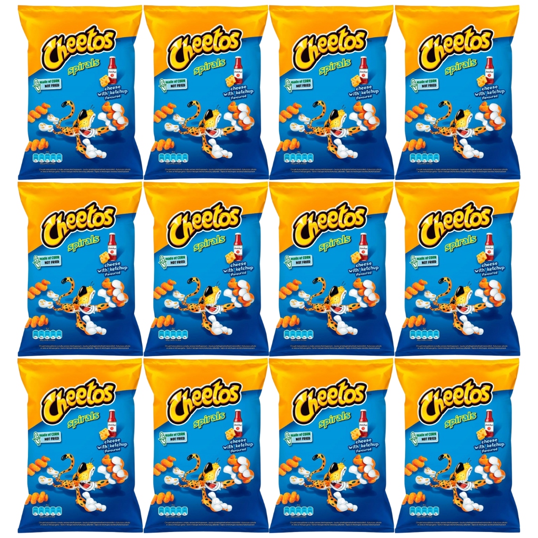 Levně Cheetos Spirály Křupky s sýrovo-kečupovou příchutí 80 g x 12 ks