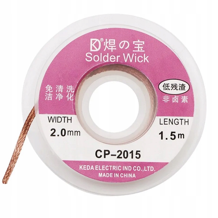 

Taśma Rozlutownicza Plecionka Lutownicza 2mm x1,5m