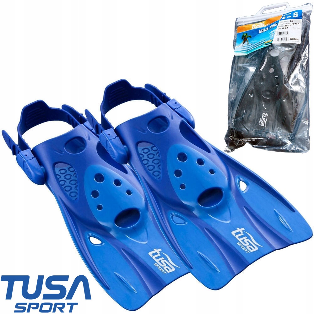 Tusa Płetwy Paskowe snorkeling na basen wakacje UF0103 regulowane S 28-35