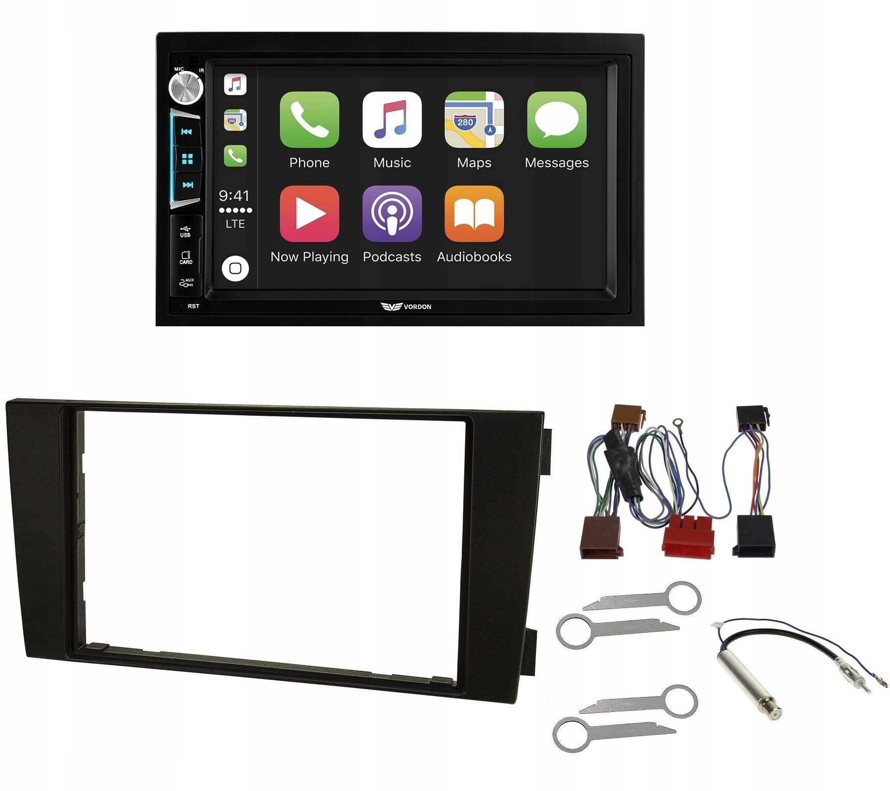 Vordon AC-920 Rádio AndroidAuto CarPlay Audi A6 C5