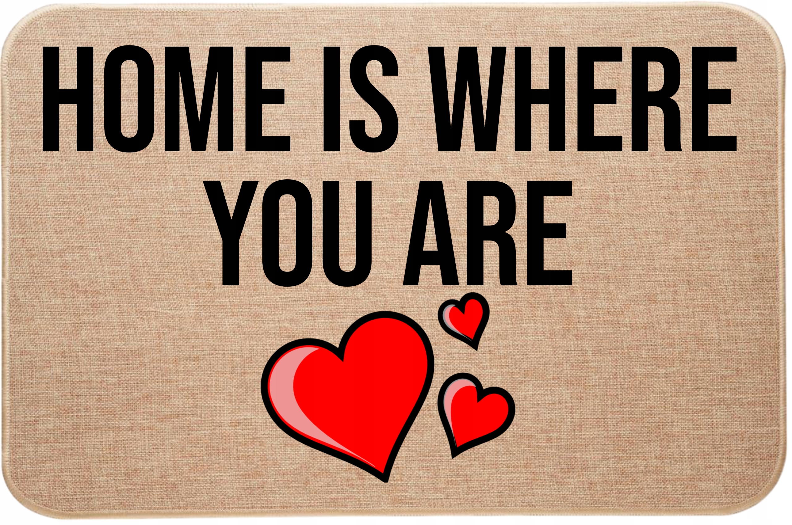 ľanová Rohožka pred dvere Home Is Where You Are Deň sv. Valentína Love
