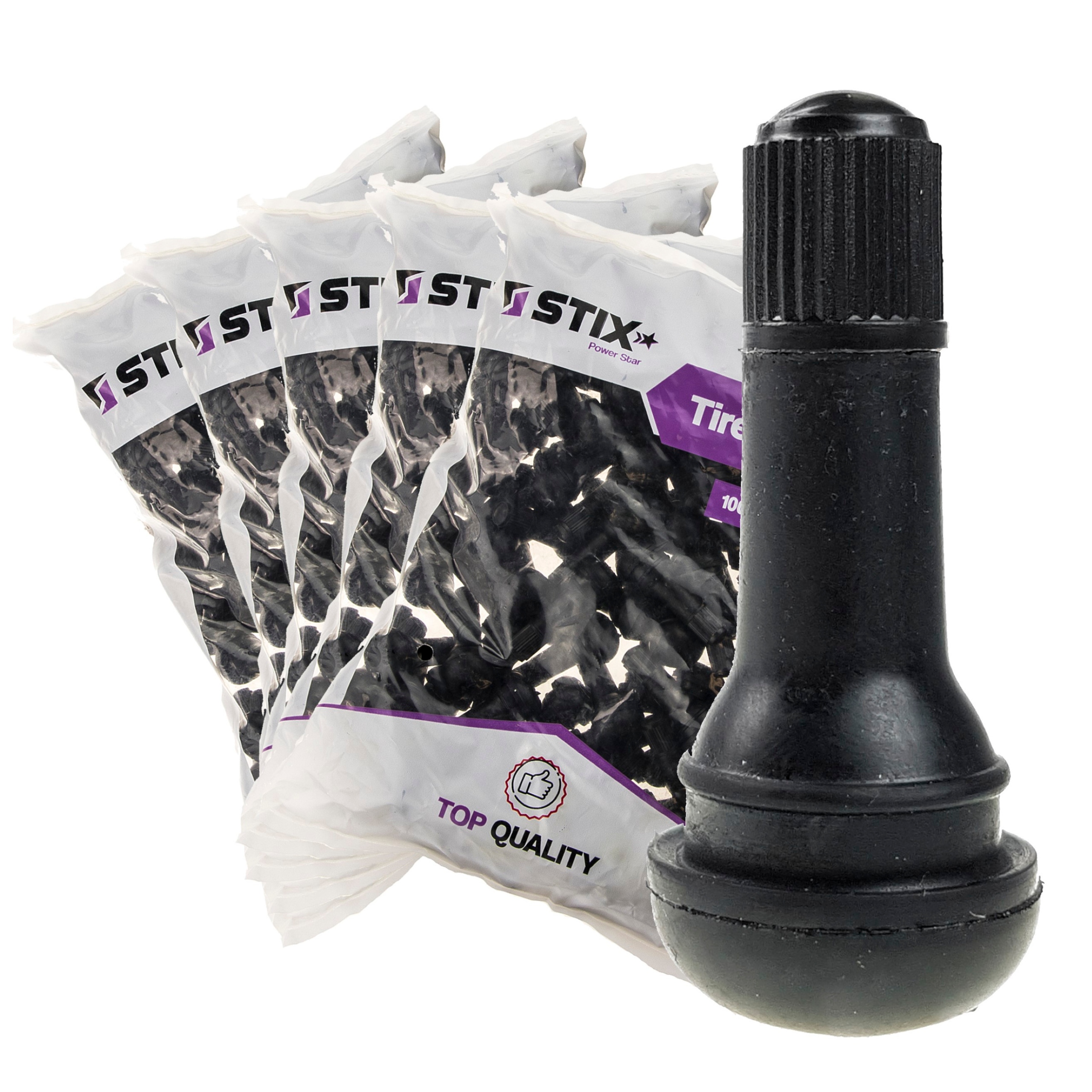 Ventilky Bezdušové Pro Ocelové A Hliníkové Ráfky TR413 Stix 500KS