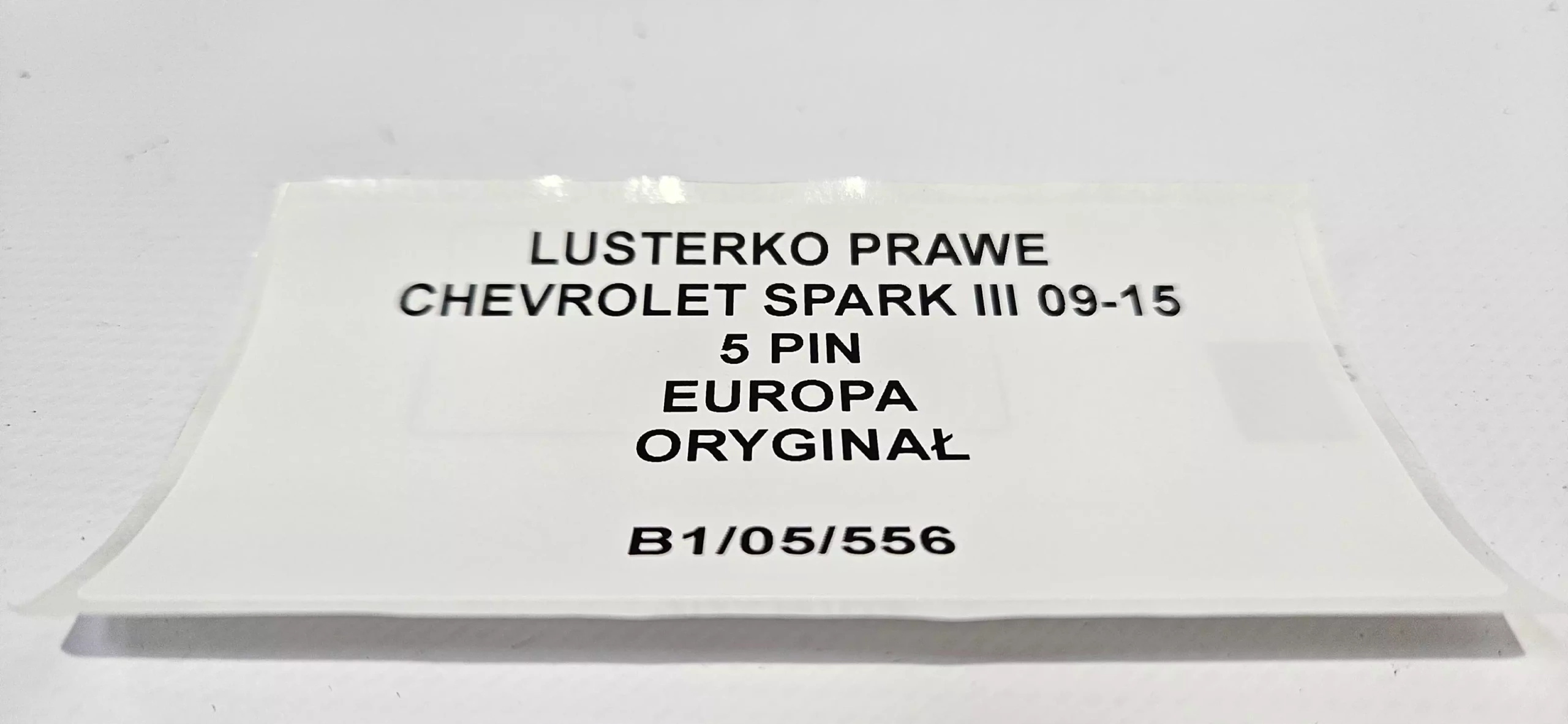 mirror right CHEVROLET SPARK III 09-15 5 PIN EU