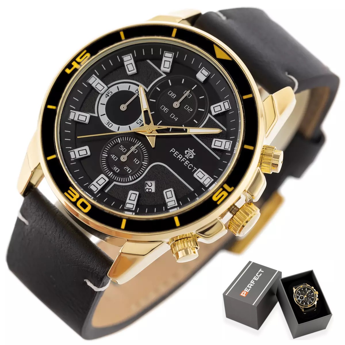 

Zegarek męski Perfect Pentium Chronograf Grawer