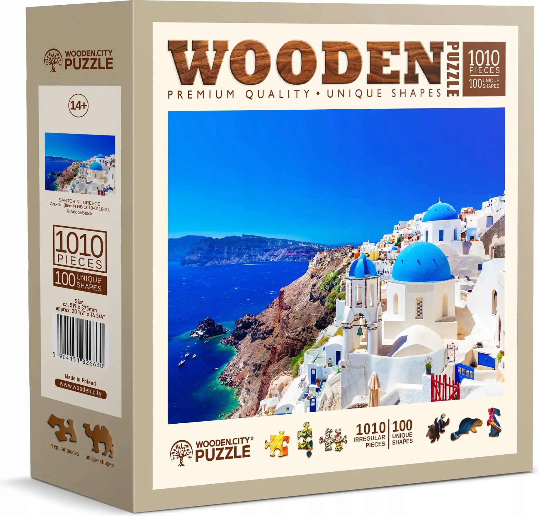 Puzzle WoodenCity 1000 elementów Santorini Grecja drewno