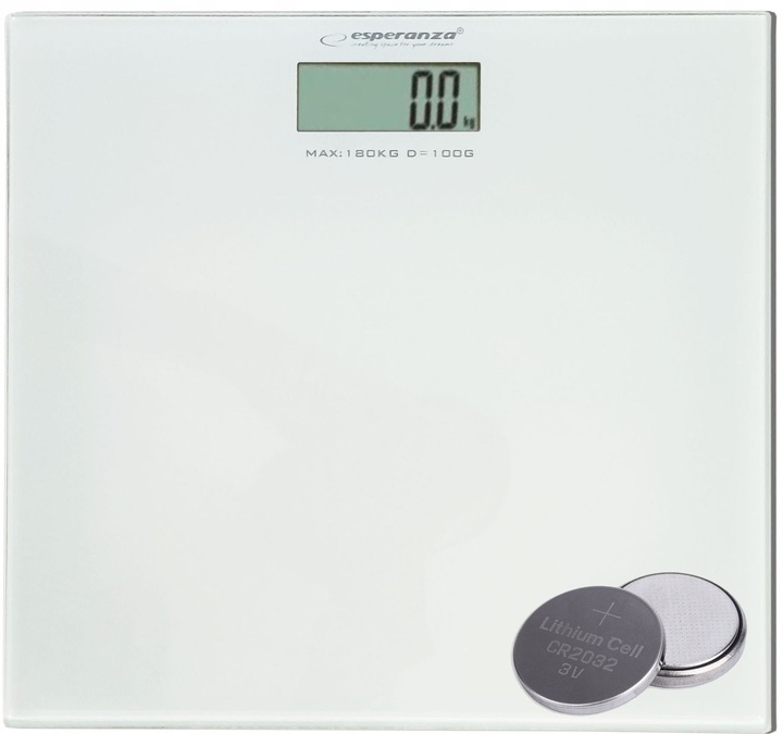 ŁAZIENKOWA ELEKTRONICZNA WAGA SZKLANA 180 KG + BATERIA 2032 EAN (GTIN) 4894266126804