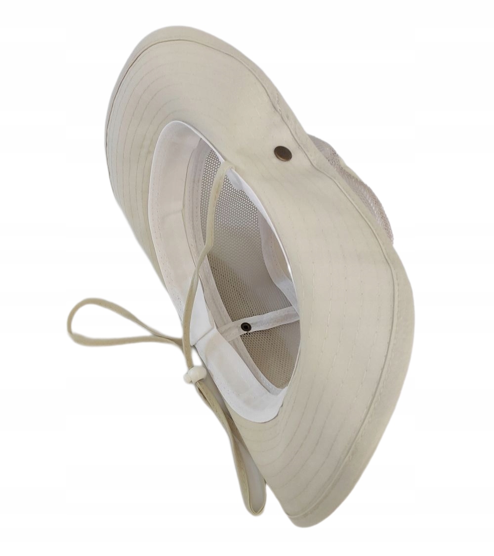 KAPELUSZ KREMOWY WĘDKARSKI KOWBOJ DUŻE RONDO XXL Marka inna