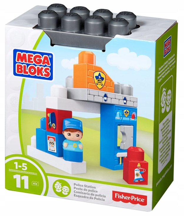 

Klocki Bloks Komisariat 11 el. Fisher Price
