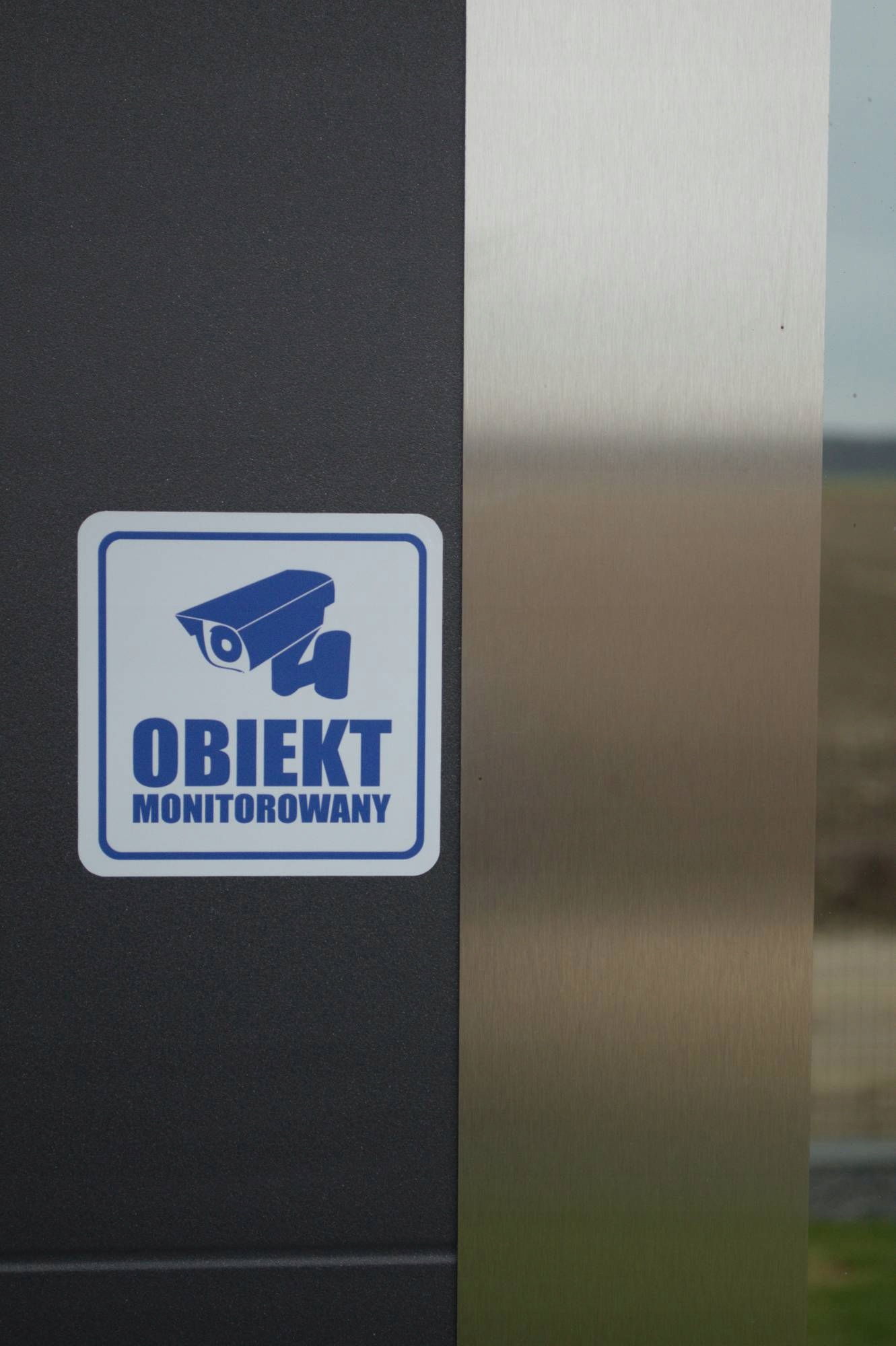 Naklejka OBIEKT MONITOROWANY monitoring RODO 10x10 Marka inna