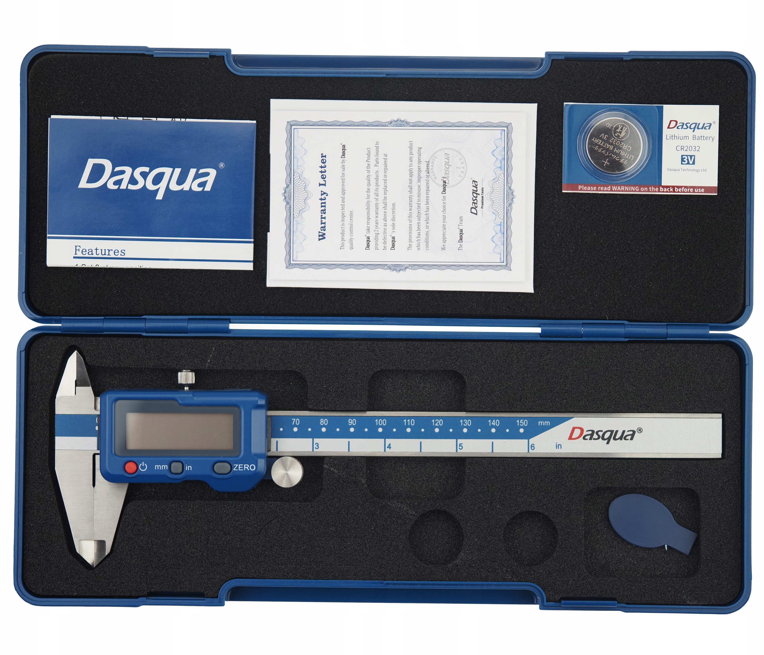 Suwmiarka elektroniczna Dasqua 150 mm 0.01mm Premium