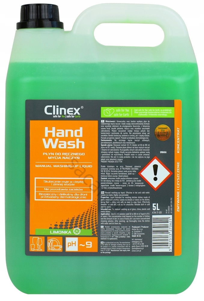 

Clinex Handwash 5L Płyn do mycia naczyń