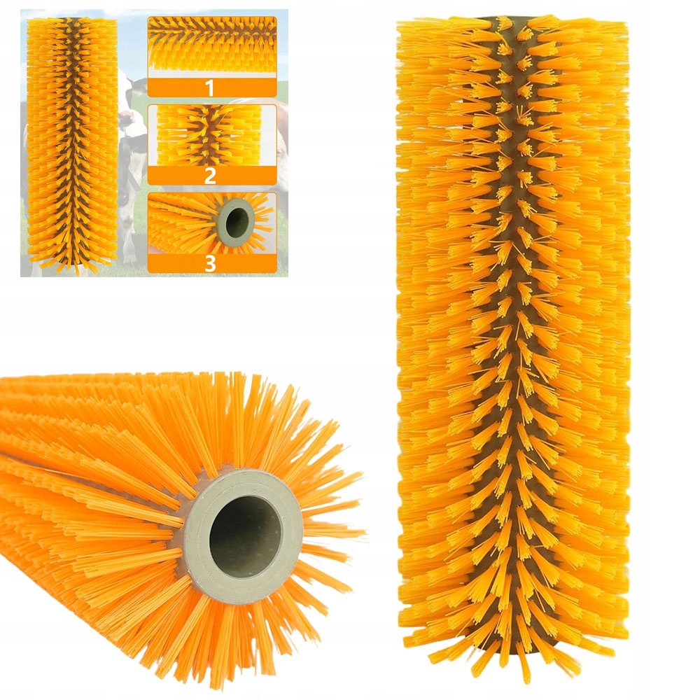 Nylonový Žlutý Kartáč Pro Hospodářská Zvířata, Pastvinová Stáj