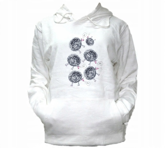 

M Bluza Kaptur Męska Owca Owce Sheep Happens