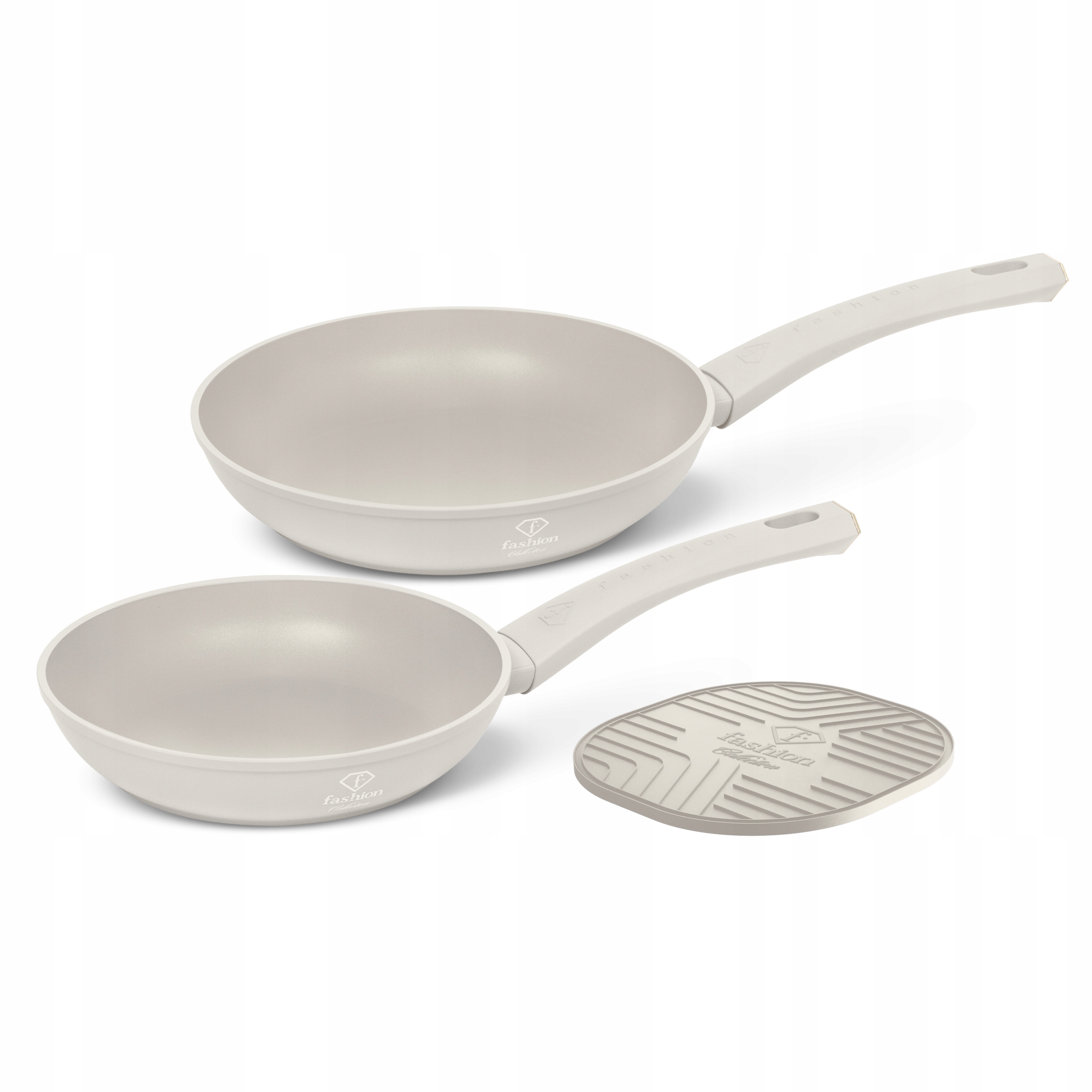 Sada 2 panvíc, Fashion FTV-0079 Matte Cream-Gold