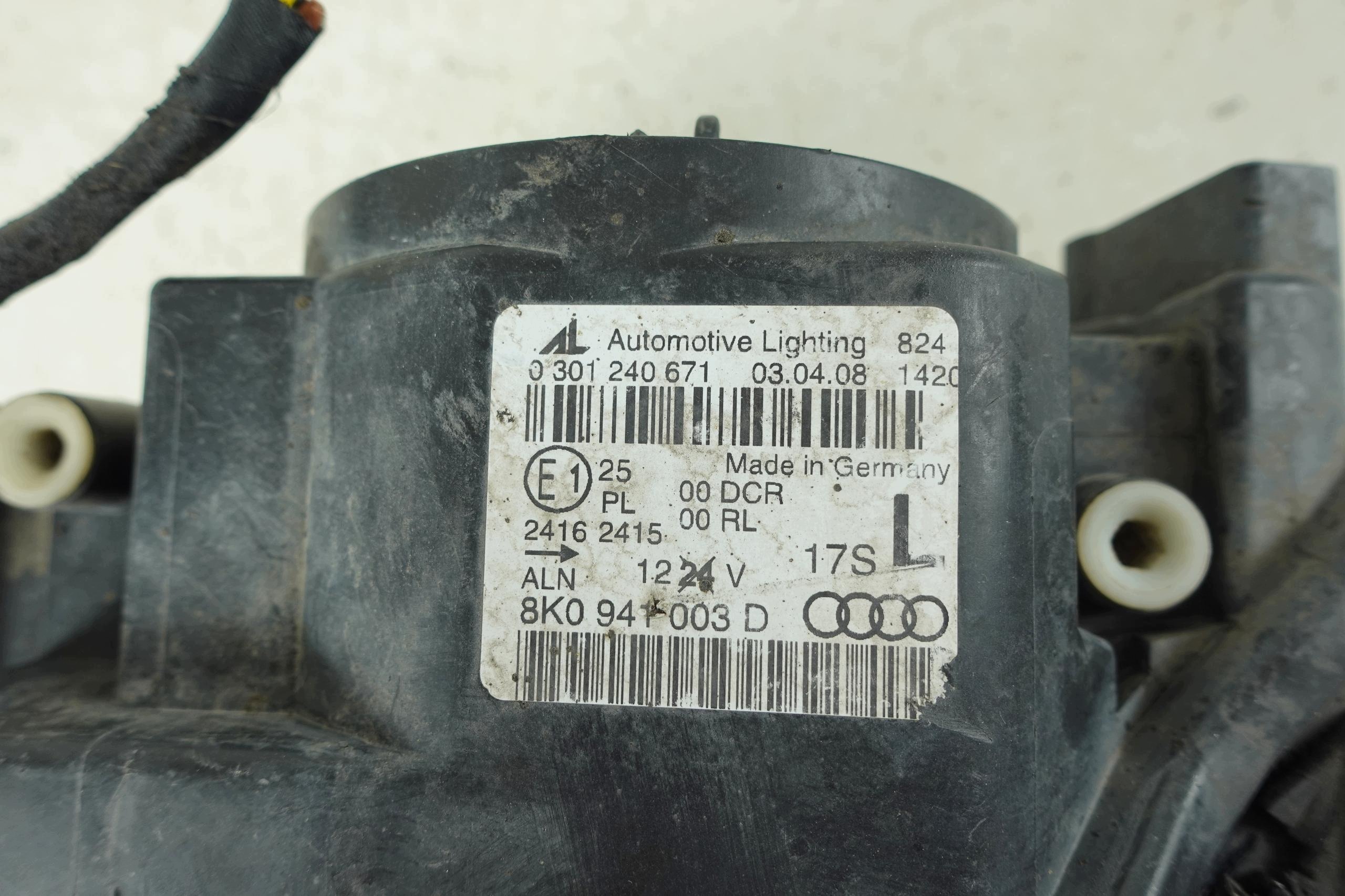 light left front left front BIXENON LED AUDI A4 B8 ANGLIK 8K0941003D
